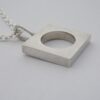Arne Johansen, silver minimalist cut out pendant on chain, Denmark, circa 1970 (Ref S831HH) SOLD - Image 2