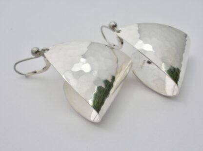 Niels Erik From, pair of silver drop earrings, Denmark, circa 1985 (Ref S809) SOLD - Image 2