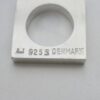 Arne Johansen, pair of silver minimalist cut out drop earrings, Denmark, circa 1970 (Ref S847) SOLD - Image 3