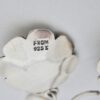 Niels Erik From, pair of rose quartz set silver flower head drop earrings, Denmark, circa 1980 (Ref S842) SOLD - Image 3