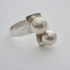Bengt Hallberg, silver double bead ring, Sweden, circa 1975 (Ref S916) SOLD