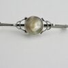 George Edward Hunt (attributed), silver and mother of pearl Arts and Crafts bar brooch, unmarked, circa 1920 (Ref S896) SOLD