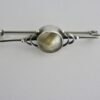 George Edward Hunt (attributed), silver and mother of pearl Arts and Crafts bar brooch, unmarked, circa 1920 (Ref S896) SOLD - Image 2