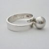 Bengt Hallberg, silver bead ring, Sweden, 1976 London import marks (Ref S917) SOLD - Image 3