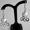 Kalevala Koru, pair of 916 standard silver drop earrings, Finland 1967 (Ref S939) SOLD