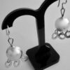 Kalevala Koru, pair of 916 standard silver drop earrings, Finland 1967 (Ref S939) SOLD - Image 2