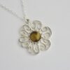 Jack Spencer, tiger eye set silver pendant on chain, Sheffield 1977 (Ref S950) SOLD