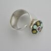 Caithness Jewellery, millefiori glass set silver ring, London 1971 (Ref S952) SOLD - Image 2
