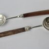 Kay Ivanovic, pair of silver spoons with Slate Pencil Urchin (Heterocentrotus Mamillatus) handles, London 1987 (Ref S961) SOLD