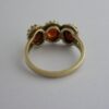 Slade & Kempton, 9 carat gold three stone garnet ring, London, 1979 (Ref AF005) SOLD - Image 3