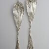 Jane Watling of Lacock, pair of very long silver drop earrings, London 1991 (Ref S985) SOLD