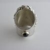 Michael Allen Bolton, nephrite jade and garnet silver ring, London 1975 (Ref S+16) SOLD - Image 7