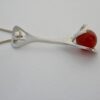 Daniel Vior, silver and carnelian bead set 'Oblade' silver pendant on chain, Barcelona, Spain, of recent manufacture (Ref S+01) SOLD - Image 4