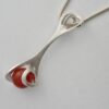 Daniel Vior, silver and carnelian bead set 'Oblade' silver pendant on chain, Barcelona, Spain, of recent manufacture (Ref S+01) SOLD - Image 6