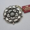 Henrik Moller, 830 standard silver Trondheim Rose pendant brooch, Norway (Ref S+29) SOLD