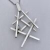 Jens Andersen and Erik Dunning, for A D Design, silver plated pendant, 1970s, Denmark (Ref S+76) SOLD - Image 4