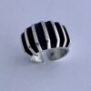 Anna-Greta Eker, for Norway Plus Designs Studios, 'Ridged' silver ring, Norway, 1973 Birmingham import marks (Ref S+113) SOLD