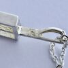 Unknown maker, banded agate silver pendant on a chain, French, circa 1970 (Ref S+101) SOLD - Image 3