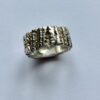 Wally Morgan (Designs) Ltd, textured cast silver ring, London 1970 (Ref S+157) SOLD - Image 3