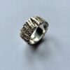 Wally Morgan (Designs) Ltd, textured cast silver ring, London 1970 (Ref S+157) SOLD