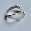 Arne Johansen, 'folded' silver ring, Denmark, circa 1975 (Ref S+177) SOLD - Image 3