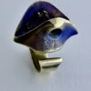 Bjorn Weckström for Lapponia, rare 'Heinkel' Flame bronze ring, Finland, circa 1971 (Ref S+156)