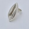 Bjorn Weckström for Lapponia, silver 'Frozen Leaf' ring, Finland, 1998 (Ref S+160) - Image 4