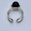 Unknown maker, tiger eye bead set silver ring, Denmark, circa 1970 (Ref S+174HH) - Image 4