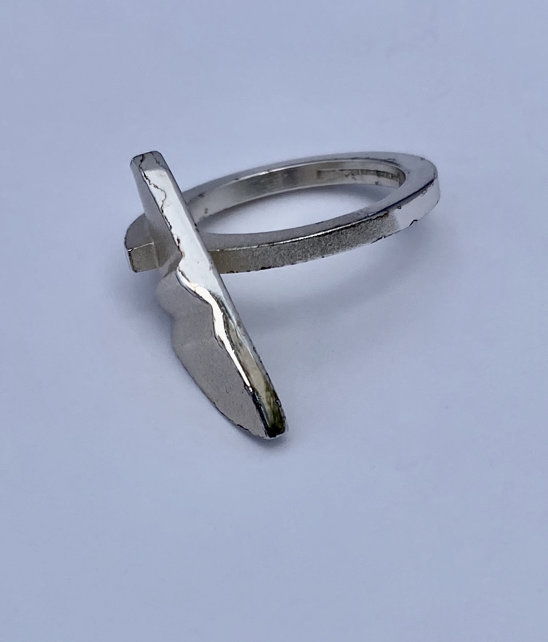 Christophe Burger for Lapponia, silver ‘Take Off’ ring, Finland, 1992 ...