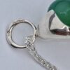 Kultaseppa Salovaara, green agate bead set silver pendant on a chain, Finland, 1974 London import marks (Ref S+213) SOLD - Image 6