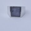 Arne Johansen, lapis lazuli set silver ring, Denmark, 1978 London import marks (Ref S+194) SOLD