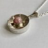 Kultaseppa Salovaara, rhodochrosite set silver pendant on a chain, Finland, circa 1975 (Ref S+236HH) SOLD - Image 3