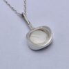 Niels Erik From, tiger eye set silver pendant on chain, Denmark, circa 1975 (Ref S+232) SOLD - Image 4