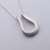 Arne Johansen, silver pendant on chain, Denmark, circa 1975 (Ref S+230HH)