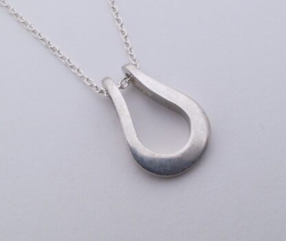 Arne Johansen, silver pendant on chain, Denmark, circa 1975 (Ref S+230)