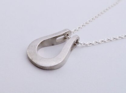 Arne Johansen, silver pendant on chain, Denmark, circa 1975 (Ref S+230) - Image 3