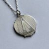 Art Deco, silver locket pendant, English, circa 1930 (Ref S+241) SOLD