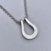 Arne Johansen, silver pendant on chain, Denmark, circa 1975 (Ref S+244) SOLD