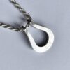 Arne Johansen, silver pendant on chain, Denmark, circa 1975 (Ref S+244) SOLD - Image 4