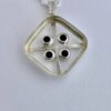 Kultaseppa Salovaara, smoky quartz four stone set silver pendant on chain, Finland, circa 1975 (Ref S+258HH) SOLD - Image 4
