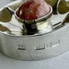 Kultaseppa Salovaara, rhodochrosite set silver pendant on a chain, Finland, 1973 (Ref S+257HH) SOLD - Image 5