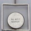 Arne Johansen, black onyx set minimalist silver pendant, Denmark, circa 1975 (Ref S+251) SOLD - Image 4