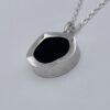 Niels Erik From, black onyx set silver pendant on chain, Denmark, circa 1980 (Ref S+247HH) SOLD - Image 3