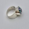 Caithness Glass, millefiori glass set silver ring, Sheffield 1973 (Sheffield Assay Office bicentenary date letter) (Ref S+268) SOLD - Image 6