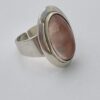 Niels Erik From, rose quartz set silver ring, Denmark, circa 1975 (Ref S+266) SOLD - Image 3