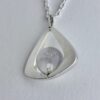 Arne Johansen, tourmalinated quartz bead set silver pendant, Denmark, circa 1970 (Ref S+212HH) SOLD - Image 3