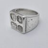 Jack Spencer, feature hallmark silver ring, Sheffield 1973 (bicentenary date letter) (Ref S+291) SOLD - Image 2