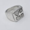 Jack Spencer, feature hallmark silver ring, Sheffield 1973 (bicentenary date letter) (Ref S+291) SOLD - Image 3