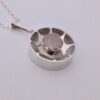 Kultaseppa Salovaara, rose quartz set silver pendant on a chain, Finland, circa 1975 (Ref S+256HH) SOLD - Image 2