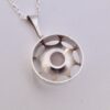 Kultaseppa Salovaara, rose quartz set silver pendant on a chain, Finland, circa 1975 (Ref S+256HH) SOLD - Image 5